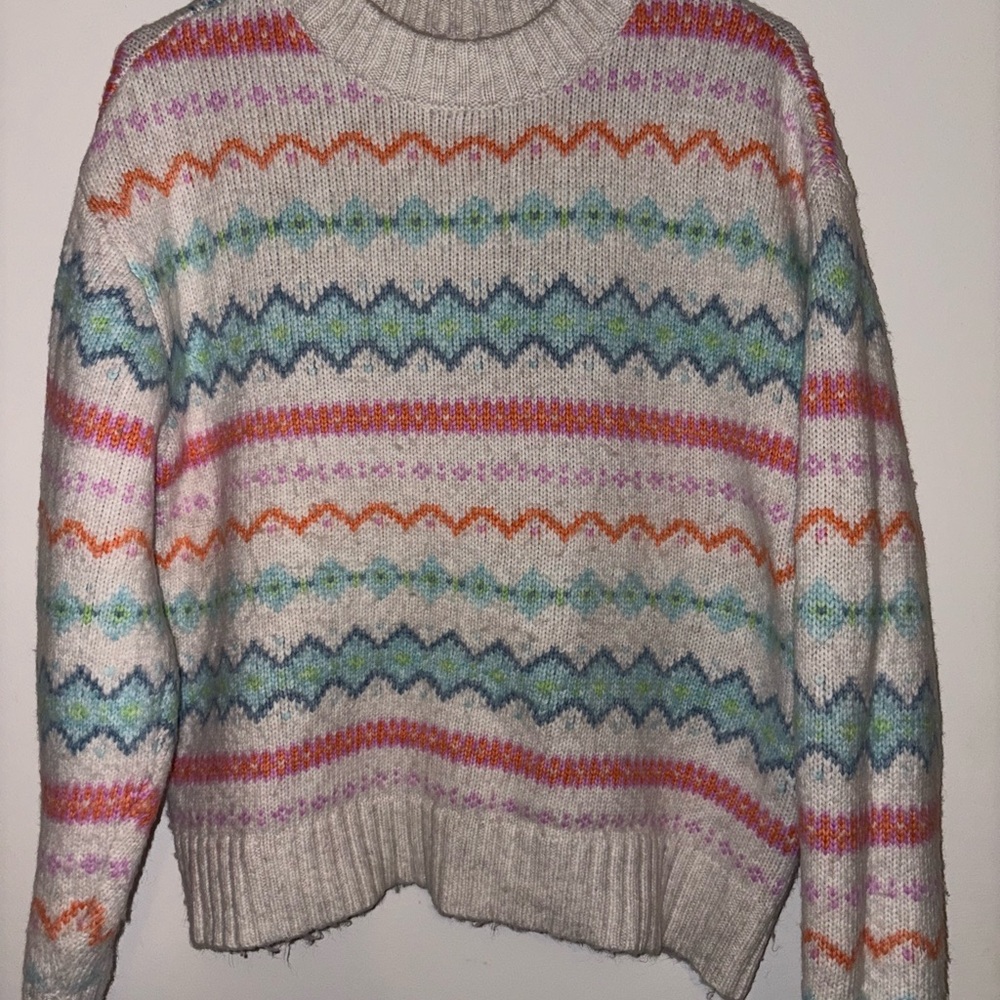 Colorful Patterned Women's Sweater